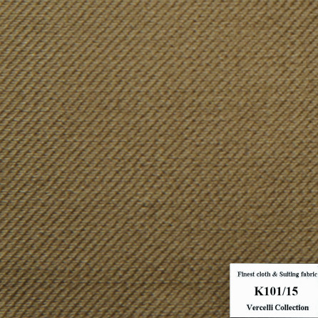 K101/15 Vercelli CVM - Vải Suit 95% Wool - Nâu sẫm Trơn